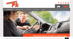Desktop Screenshot of fahrschule-p1.de