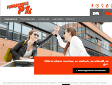 Tablet Screenshot of fahrschule-p1.de